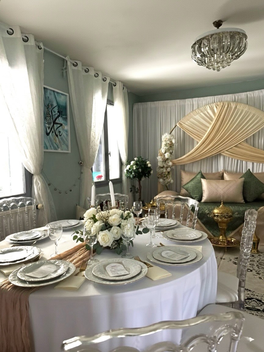 Décoration de table élégante par Ammour Events